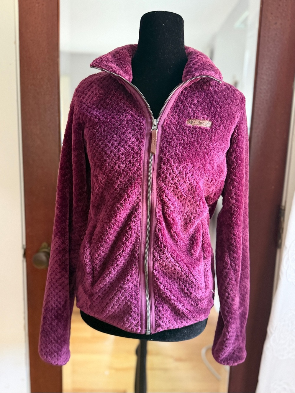 Columbia Plush Full-Zip Jacket in Plum